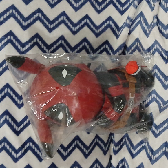NWT Sealed Pokémon Deadpool Pikachu Plush (2017) - Picture 1 of 9